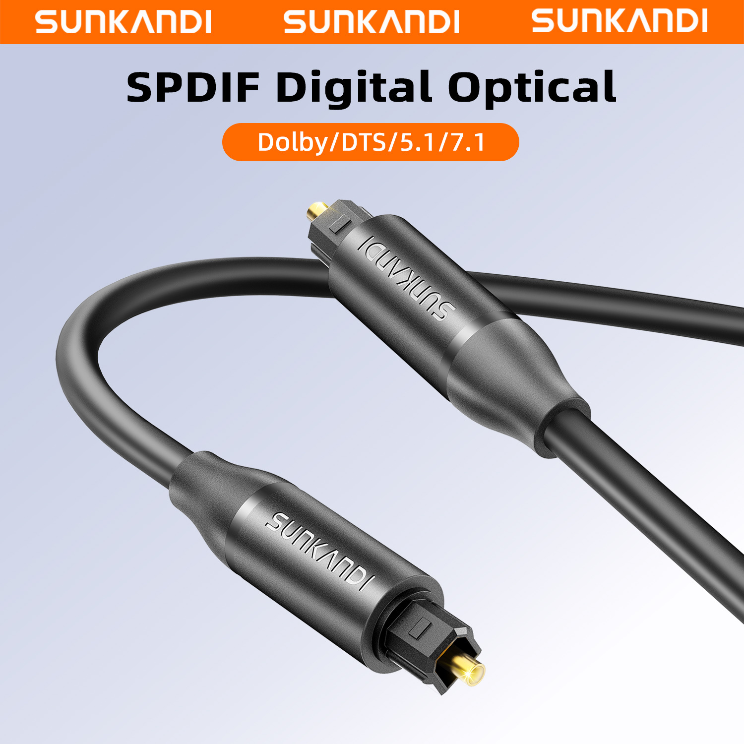 Home Cinema Tv - SUNKANDI Optische Audiokabel, Toslink Glasvezelkabel, S/PDIF