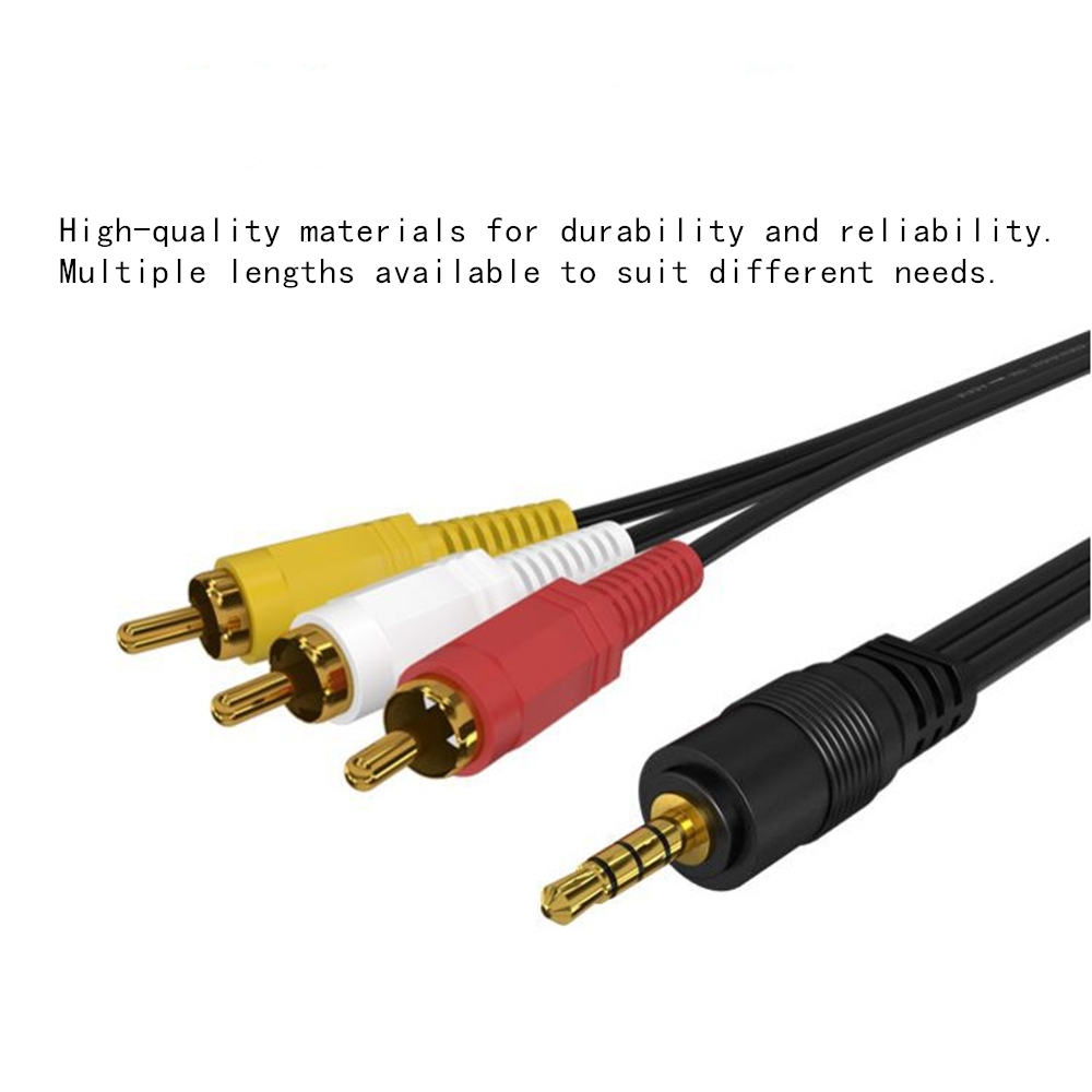 3,5 mm naar 3 RCA Audio Video  - Home Cinema Tv recensie en prijs